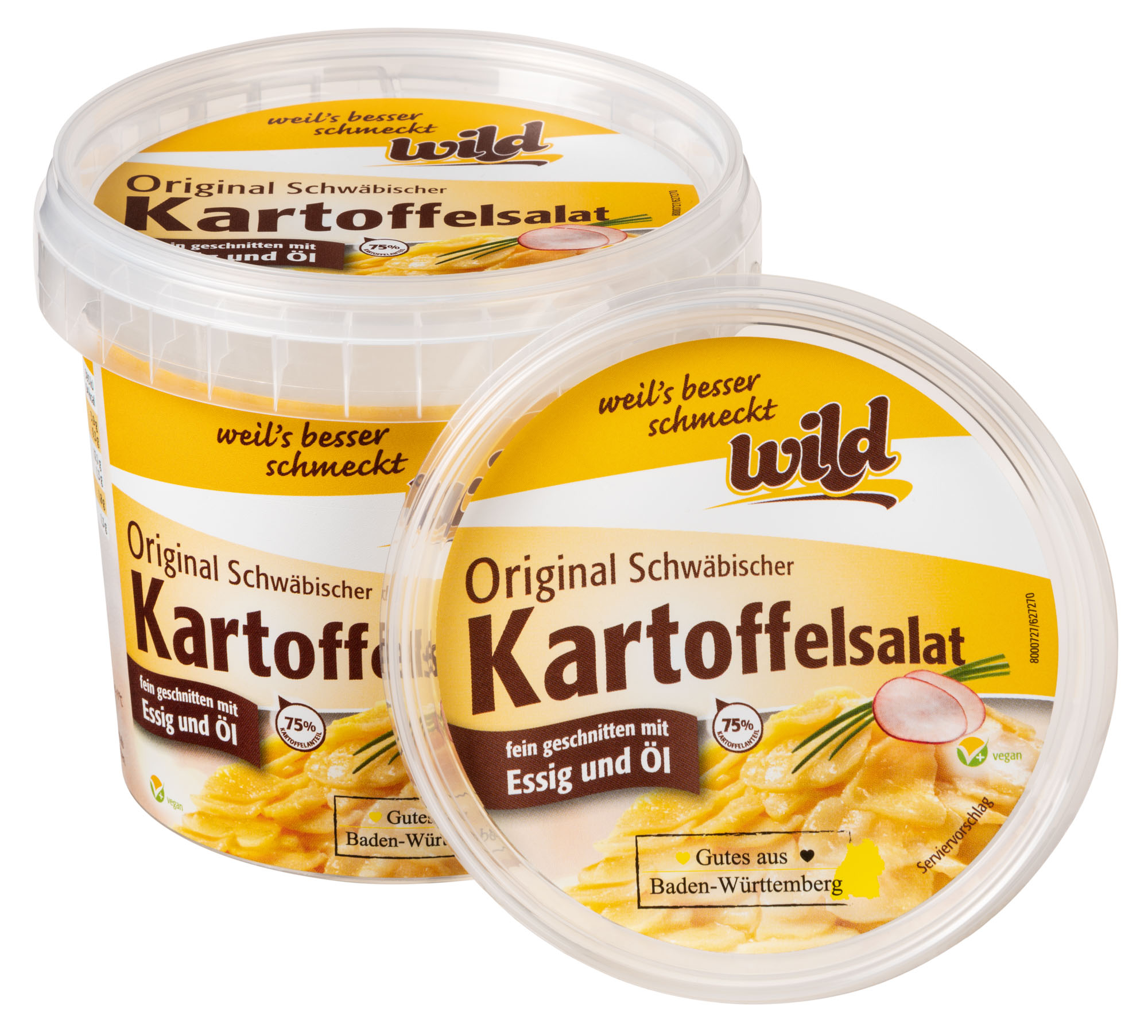 Kartoffelsalat "Original Schwäbisch", mit Essig und Öl, 500 g Becher Kartoffelsalat "Original Schwäbisch", mit Essig und Öl, 500 g Becher