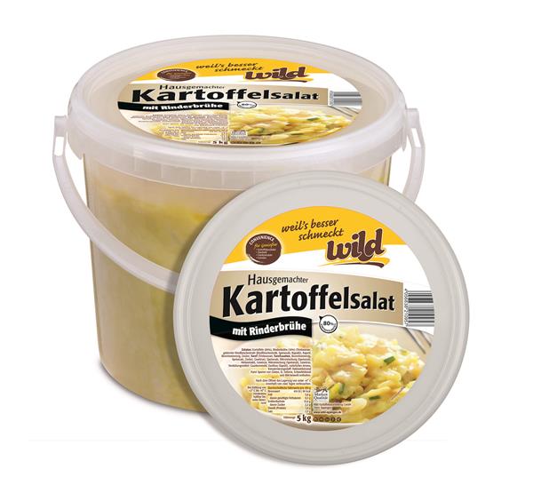 Kartoffelsalat "Hausgemacht", mit Rinderbrühe, 5 kg Eimer Kartoffelsalat "Hausgemacht", mit Rinderbrühe, 5 kg Eimer